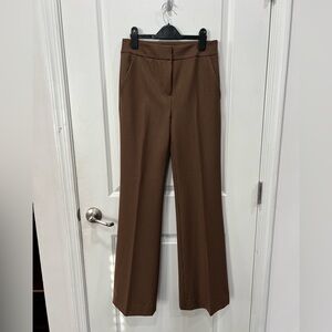 Veronica Beard Checkered Brown Trousers
